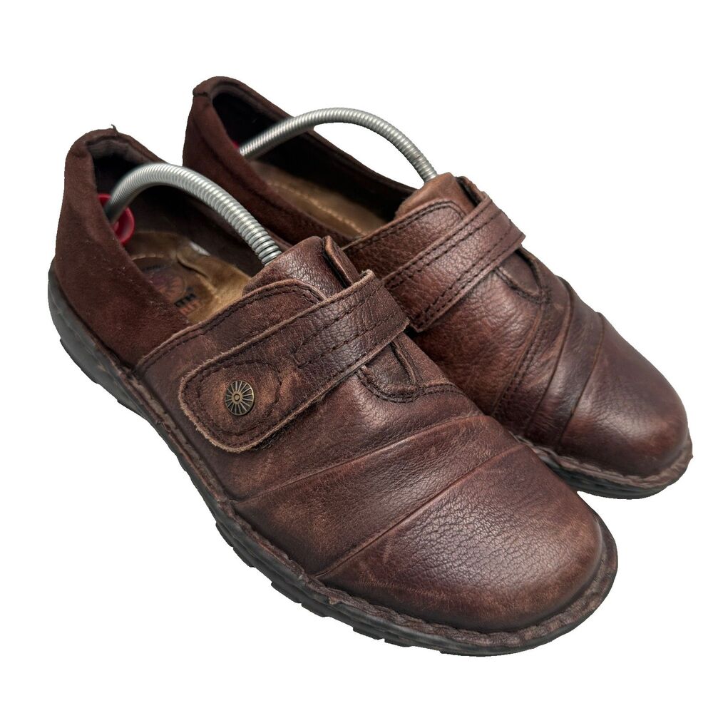 Earth Spirit Womens SIZE 8 Loafer's Brown Leather Round Toe WMES46ER011 Shoes